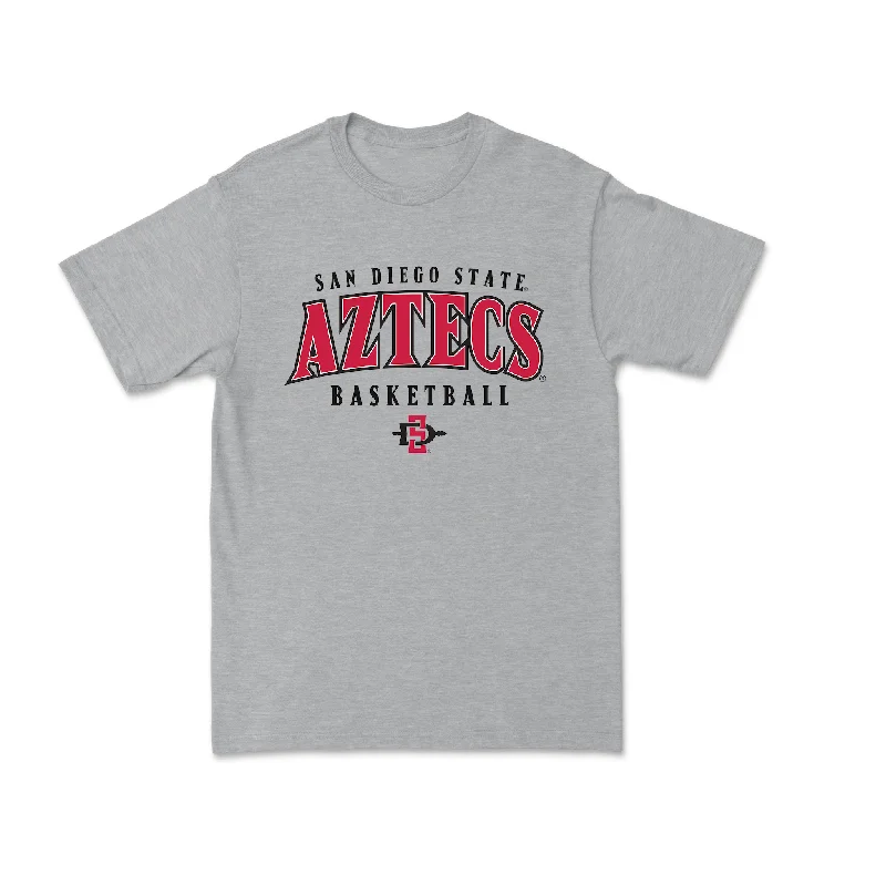 Sport Grey Aztecs Men's Basketball Tee - Demarshay Johnson Jr.