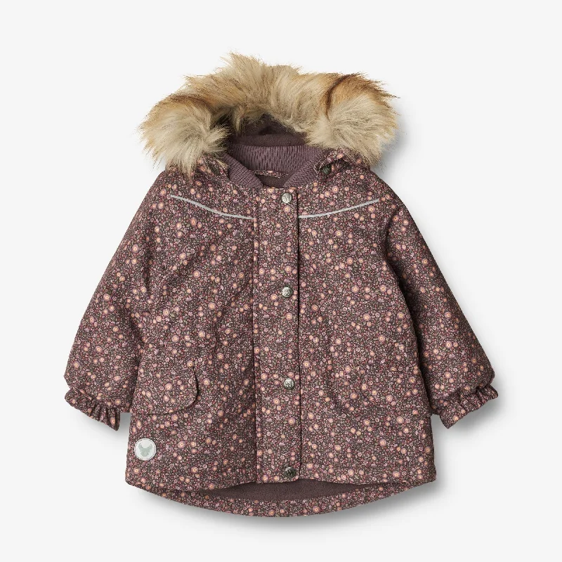 Jacket Mathilde Tech | Baby - eggplant buttercups