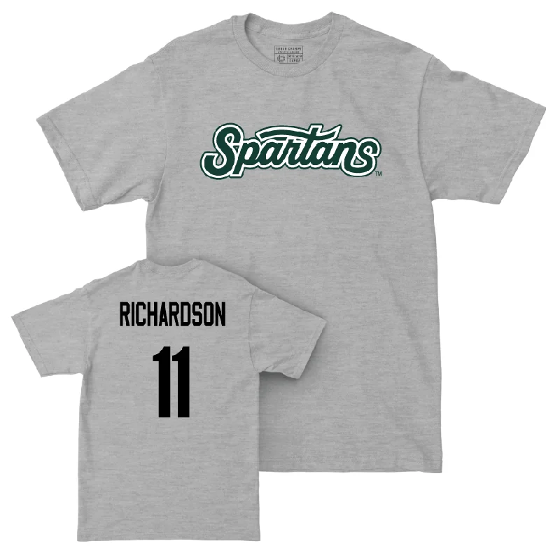 Sport Grey Men's Basketball Script Tee   - Jase Richardson