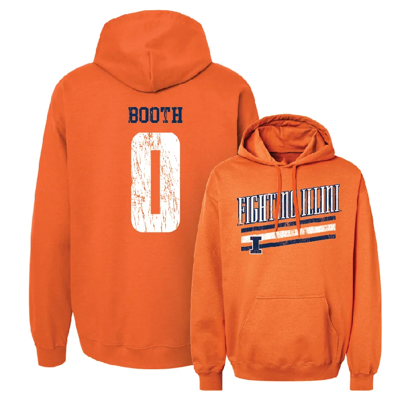 Orange Slant Hoodie  - Carey Booth