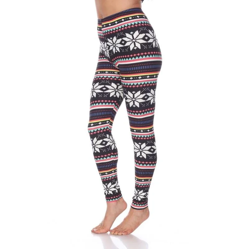 White Marks Holiday Stretch Leggings