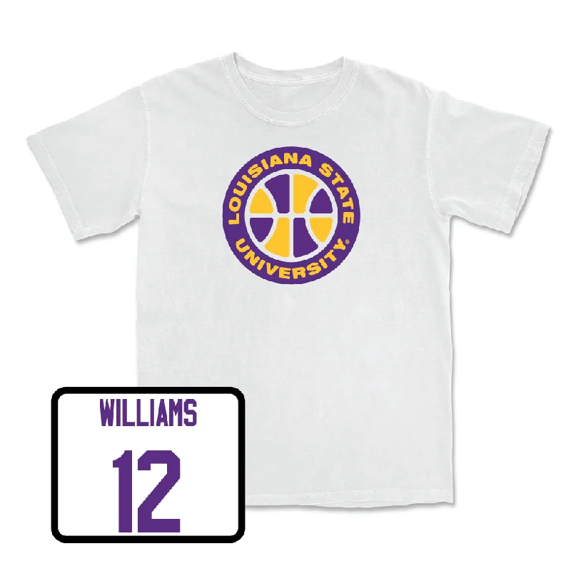 Women's Basketball White Hardwood Tee - Mikaylah Williams