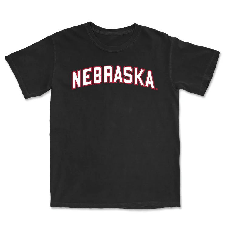 Women's Basketball Black Nebraska Tee - Logan Nissley