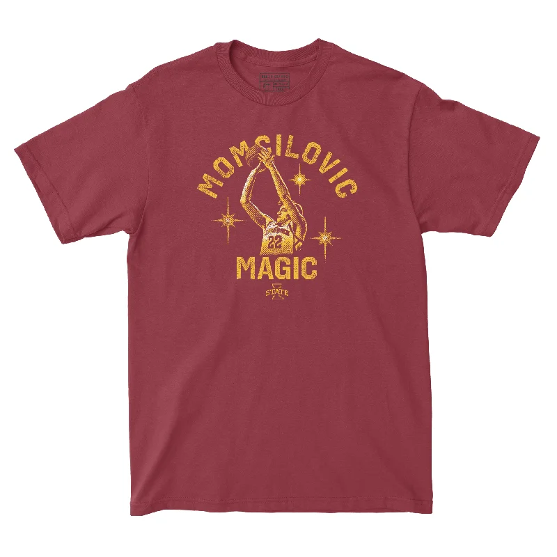 Exclusive Drop: Milan Momcilovic - Momcilovic Magic Tee in Cardinal