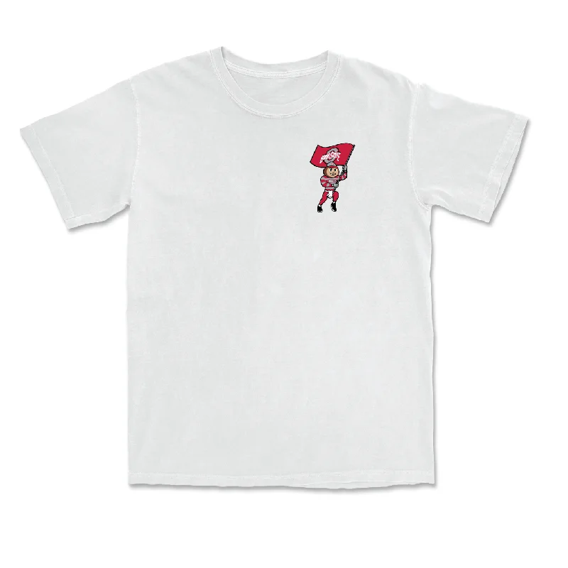 Women's Basketball White Brutus Comfort Colors Tee - Faith Carson