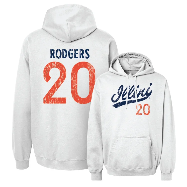 White Script Hoodie - Ty Rodgers #20