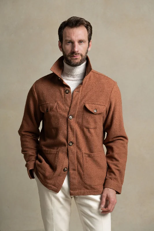 Rusty Safari Jacket flannel Super 180s – Made in Italy