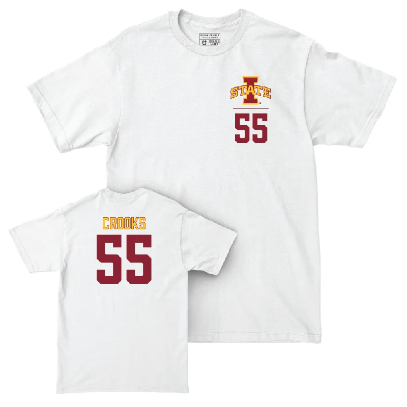 Iowa State Women's Basketball White Logo Comfort Colors Tee  - Audi Crooks