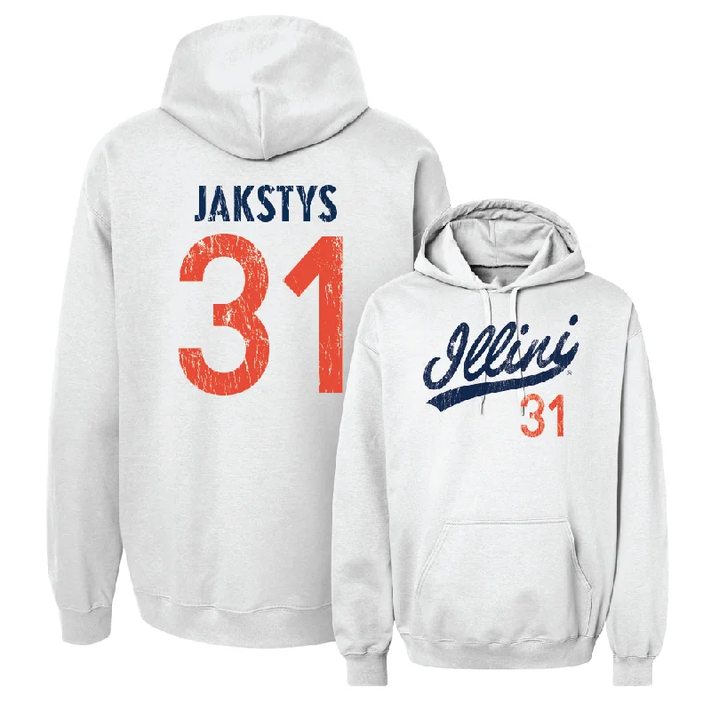 White Script Hoodie  - Jason Jakstys