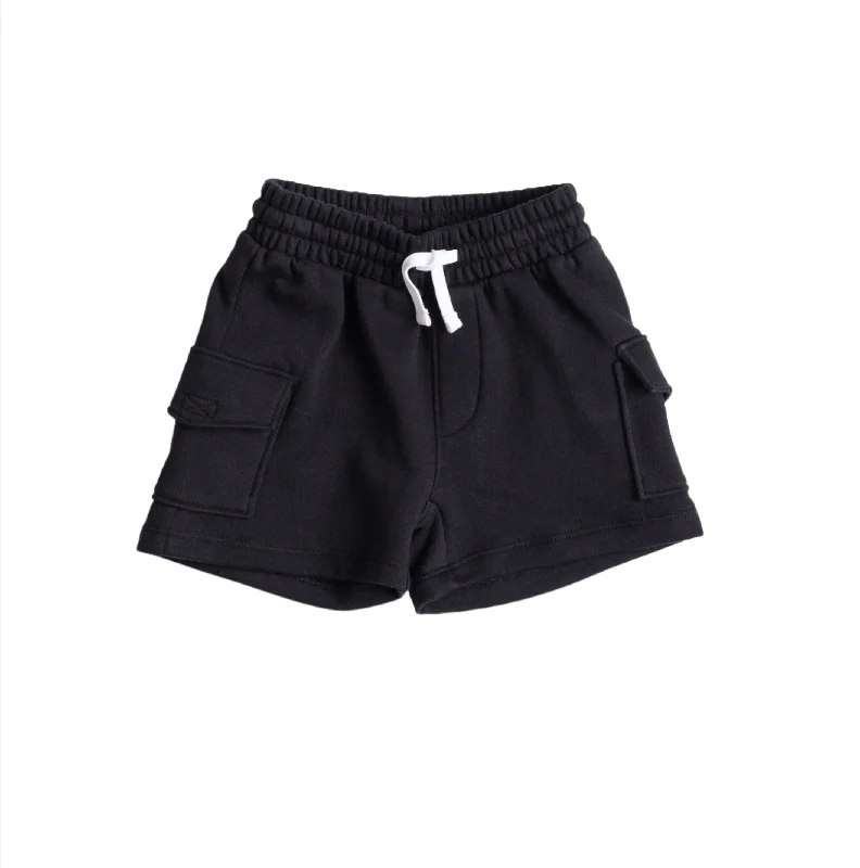 Cargo Sweatshort - Black