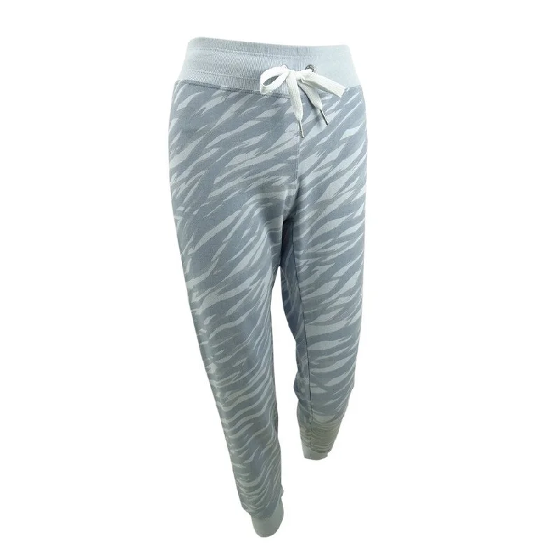 Calvin Klein Performance Women's Zebra-Print Fleece Joggers