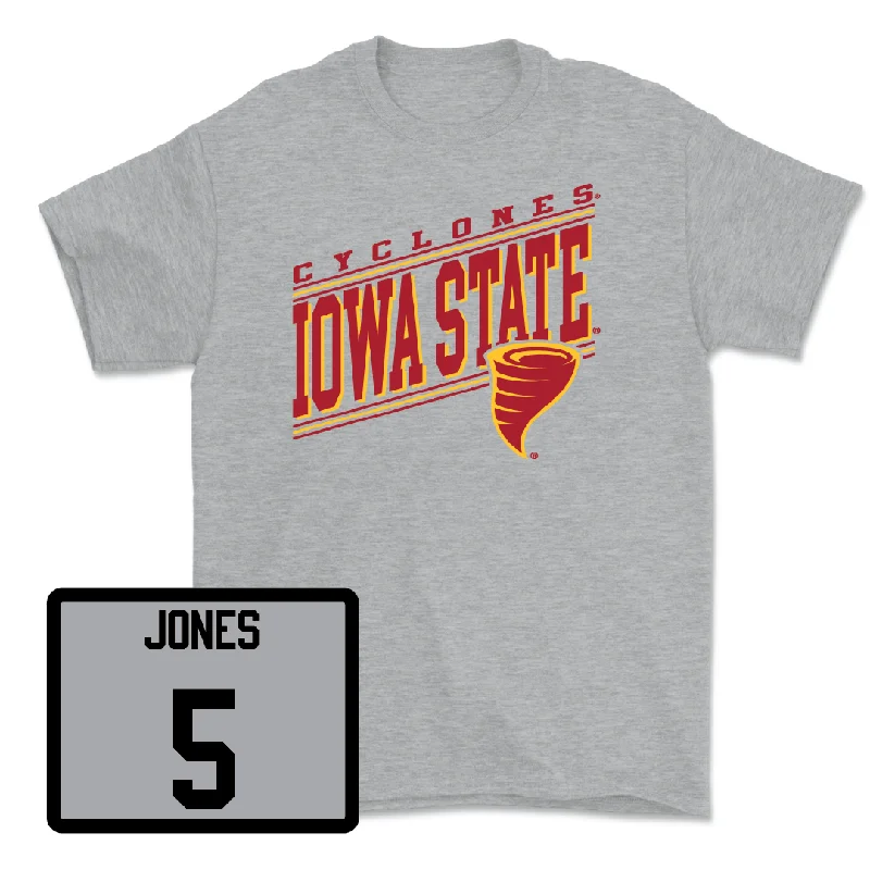 Sport Grey Men's Basketball Vintage Tee - Curtis Jones