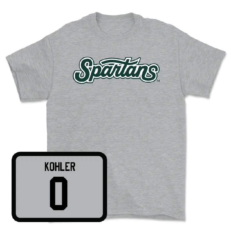 Sport Grey Men's Basketball Script Tee - Jaxon Kohler