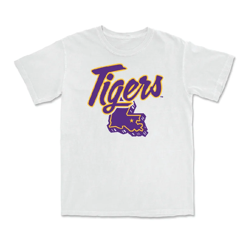 Women's Basketball White Tiger State Tee - Flau'jae Johnson