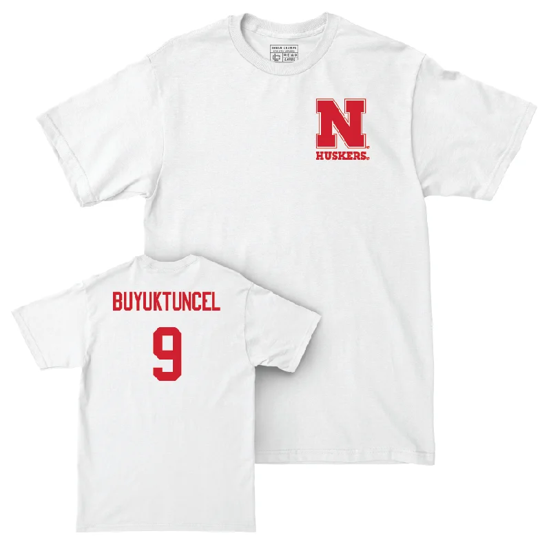 Men's Basketball White Comfort Colors Tee  - Berke Buyuktuncel