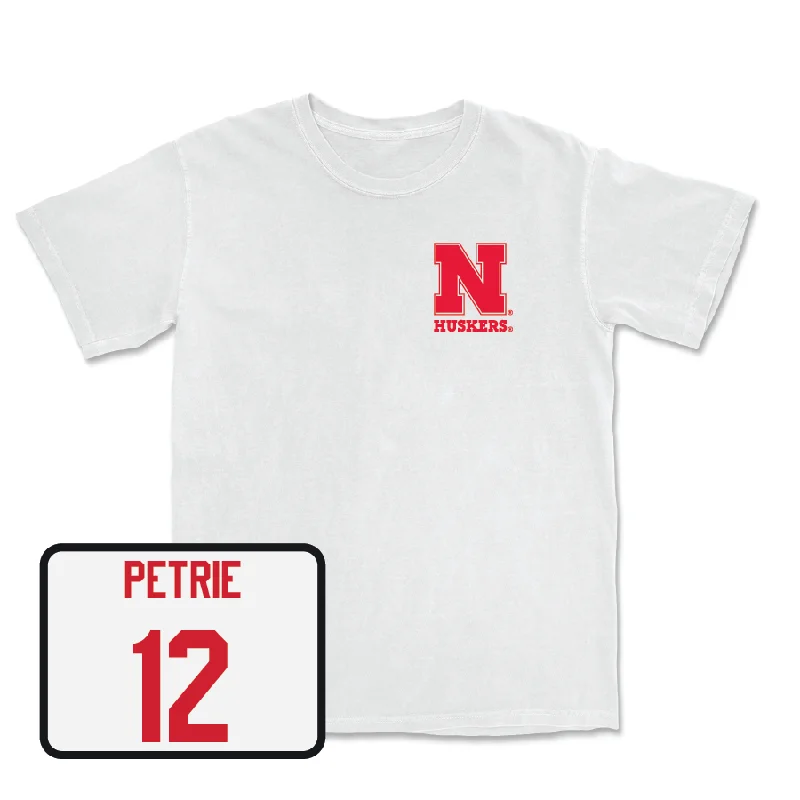 Women's Basketball White Comfort Colors Tee - Jessica Petrie