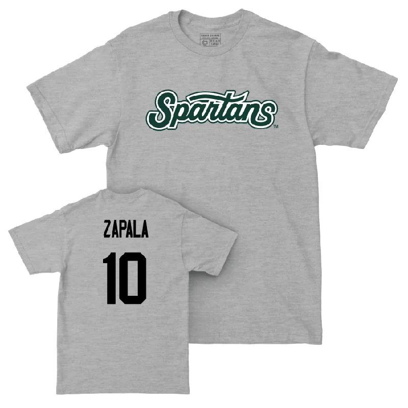 Sport Grey Men's Basketball Script Tee   - Szymon Zapala