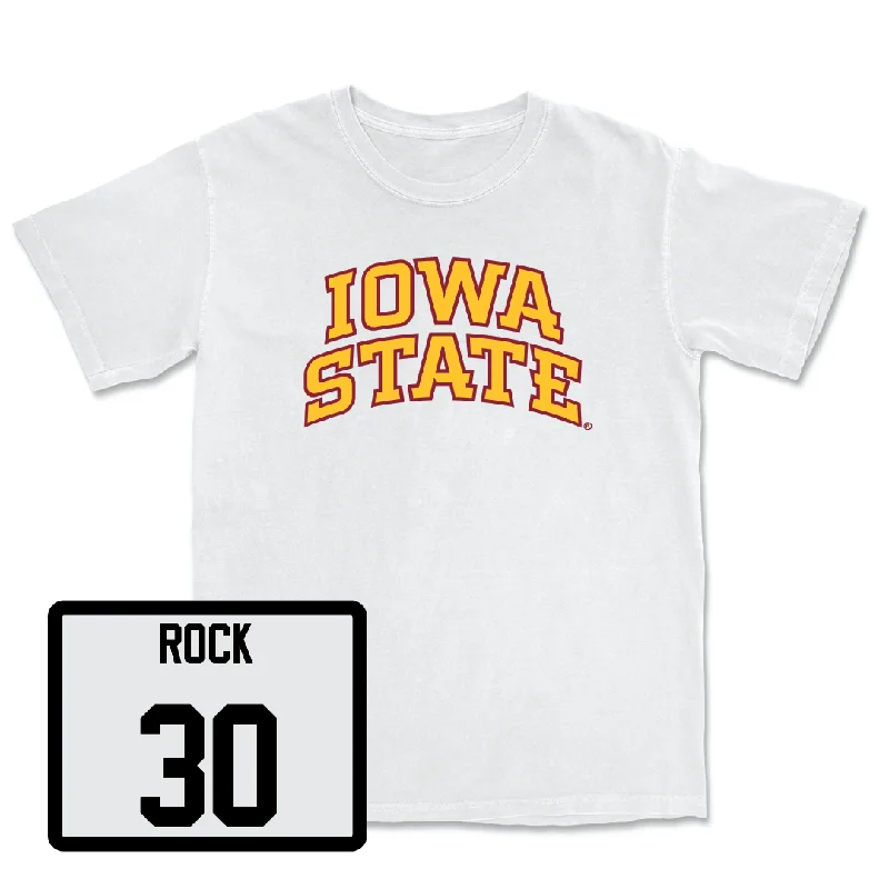 Men's Basketball White Iowa State Comfort Colors Tee - JT Rock