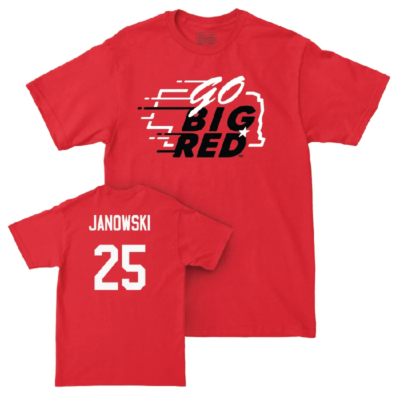 Red Men's Basketball GBR Tee  - Nick Janowski