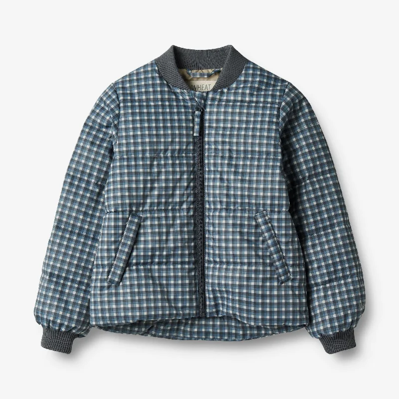 Summer Puffer Jacket Malo - blue check