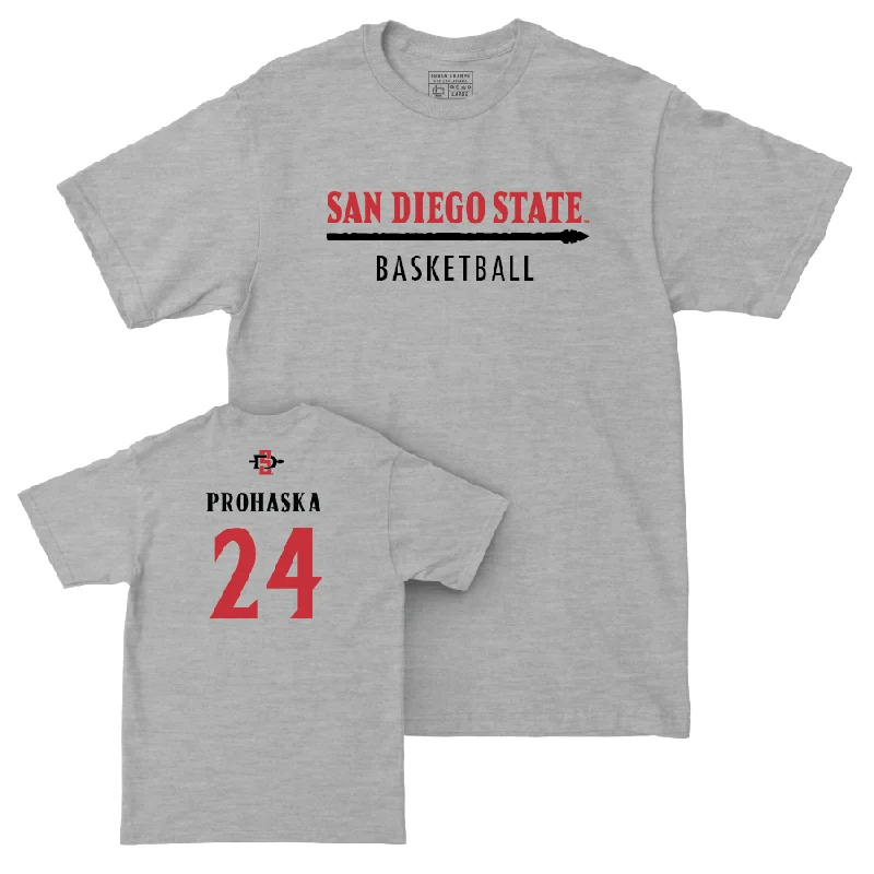 SDSU Women's Basketball Sport Grey Classic Tee - Abby Prohaska #24