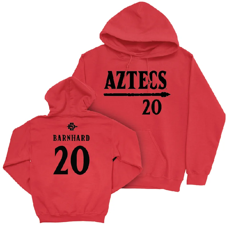 SDSU Women's Basketball Red Staple Hoodie  - Bailey Barnhard