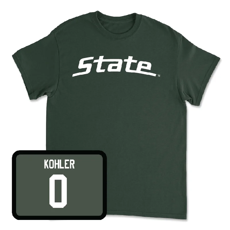 Green Men's Basketball State Tee - Jaxon Kohler