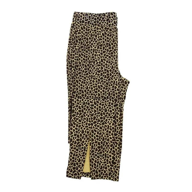 MICHAEL Michael Kors Women's Giraffe Split-Hem Leggings (M, Khaki)