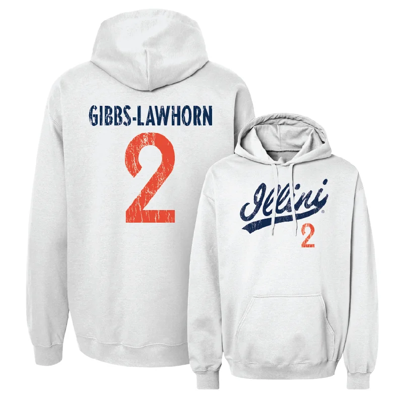 White Script Hoodie  - Dra Gibbs-Lawhorn