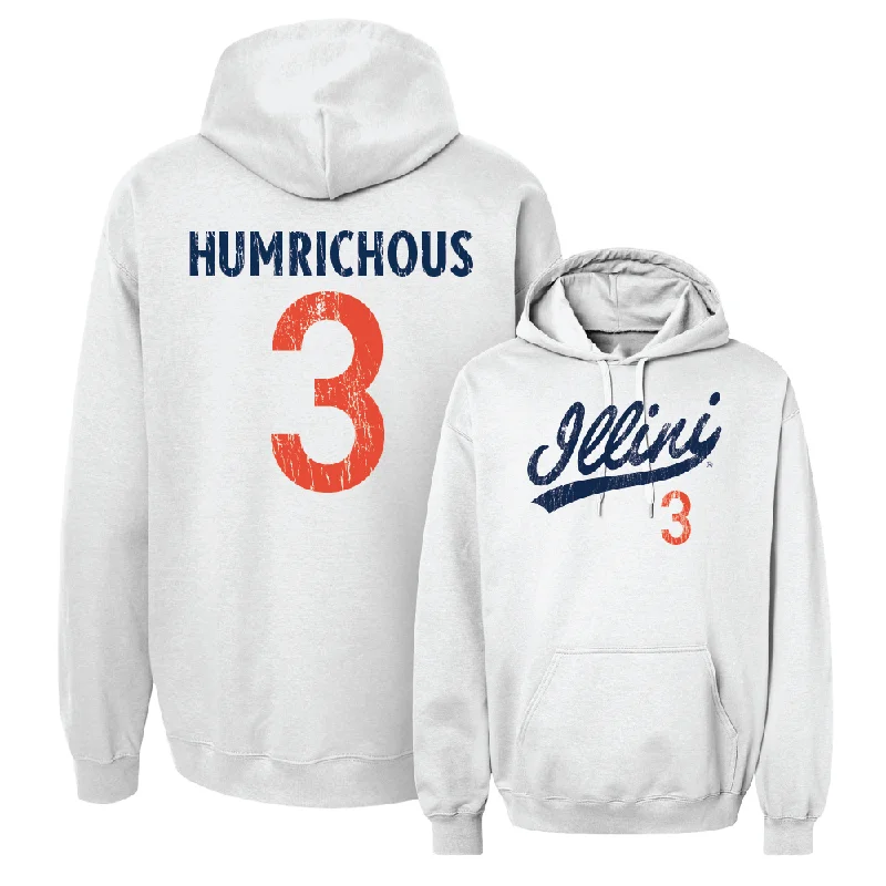 White Script Hoodie  - Benjamin Humrichous