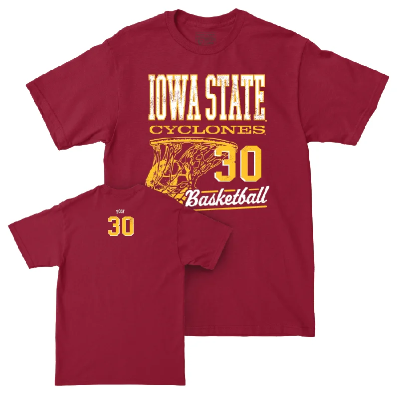 Iowa State Men's Basketball Crimson Hoops Tee - JT Rock