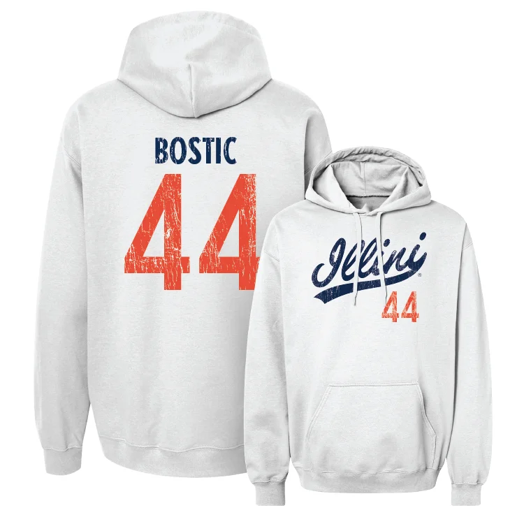 White Script Hoodie - Kendall Bostic #44