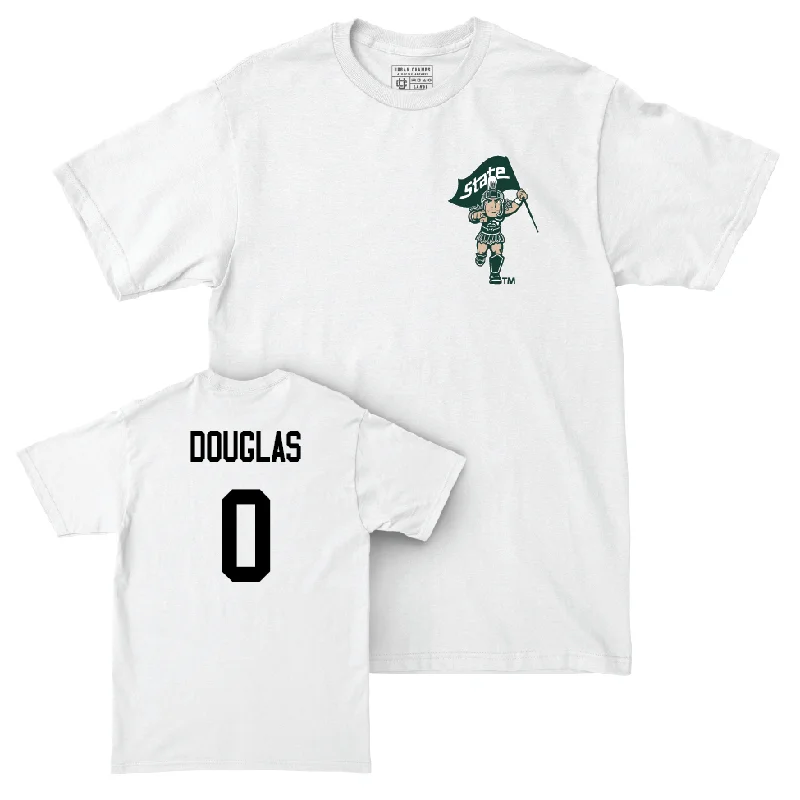 Women's Basketball White Sparty Comfort Colors Tee  - Sinai Douglas