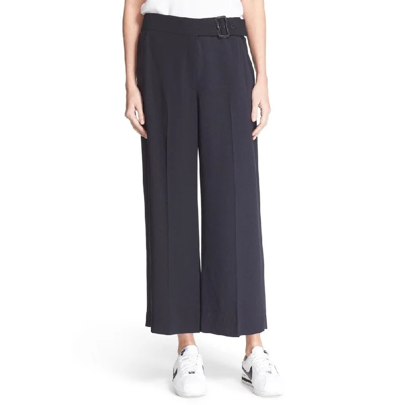 A.L.C. Women's Emily Navy Gaucho Belted Pants