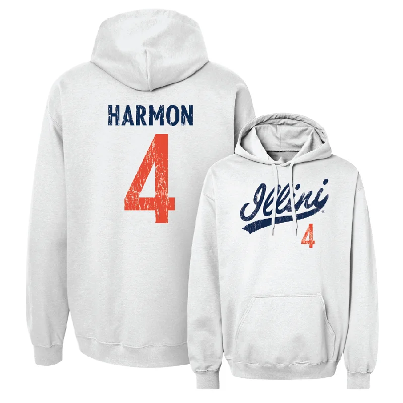 White Script Hoodie - Justin Harmon