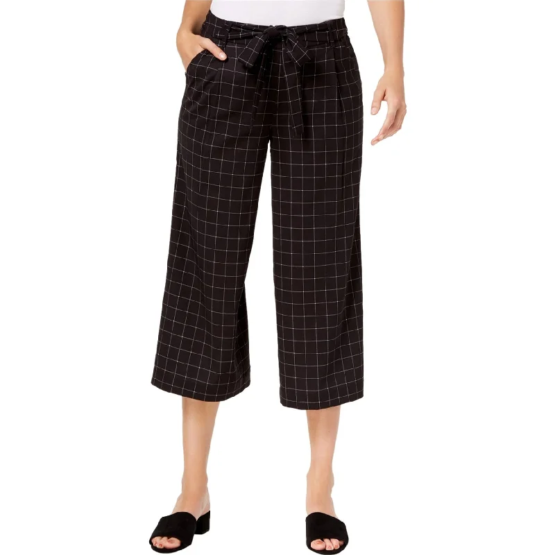 Maison Jules Womens Wide Leg Cropped Culotte Pants