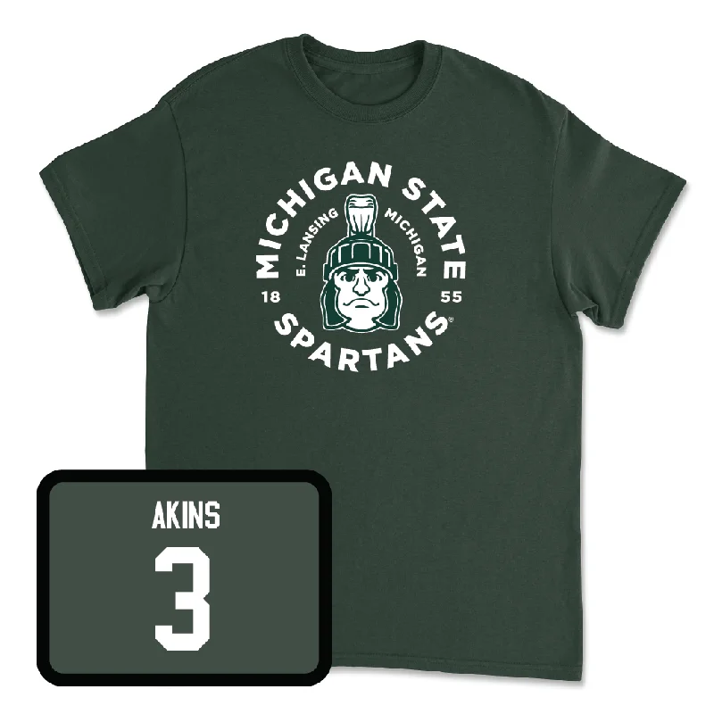 Green Men's Basketball East Lansing Tee - Jaden Akins