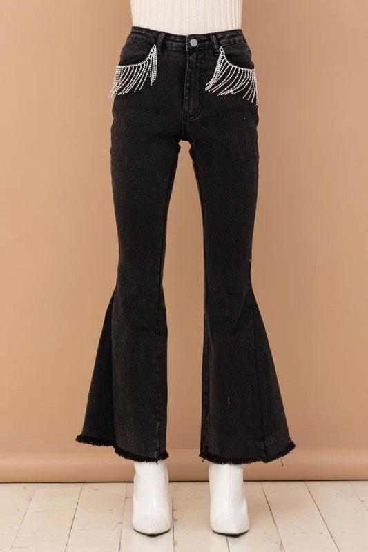 Rhinestone Bell Bottoms