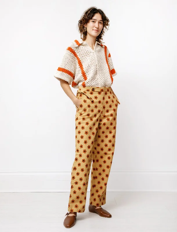 Orange Daisy Trousers