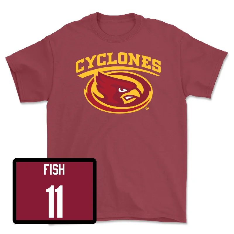 Iowa State Men's Basketball Crimson Cyclones Tee - Kayden Fish