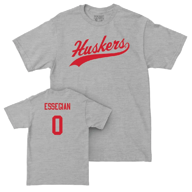 Sport Grey Men's Basketball Script Tee  - Connor Essegian