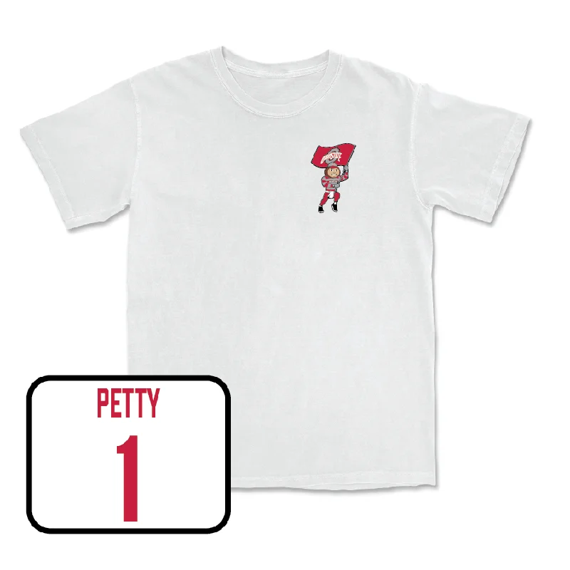 Women's Basketball White Brutus Comfort Colors Tee  - Ajae Petty