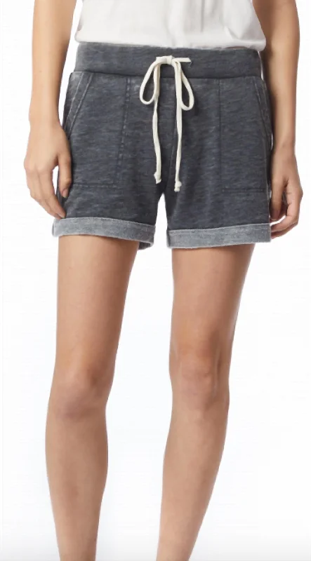 Lounge Shorts In Washed Black