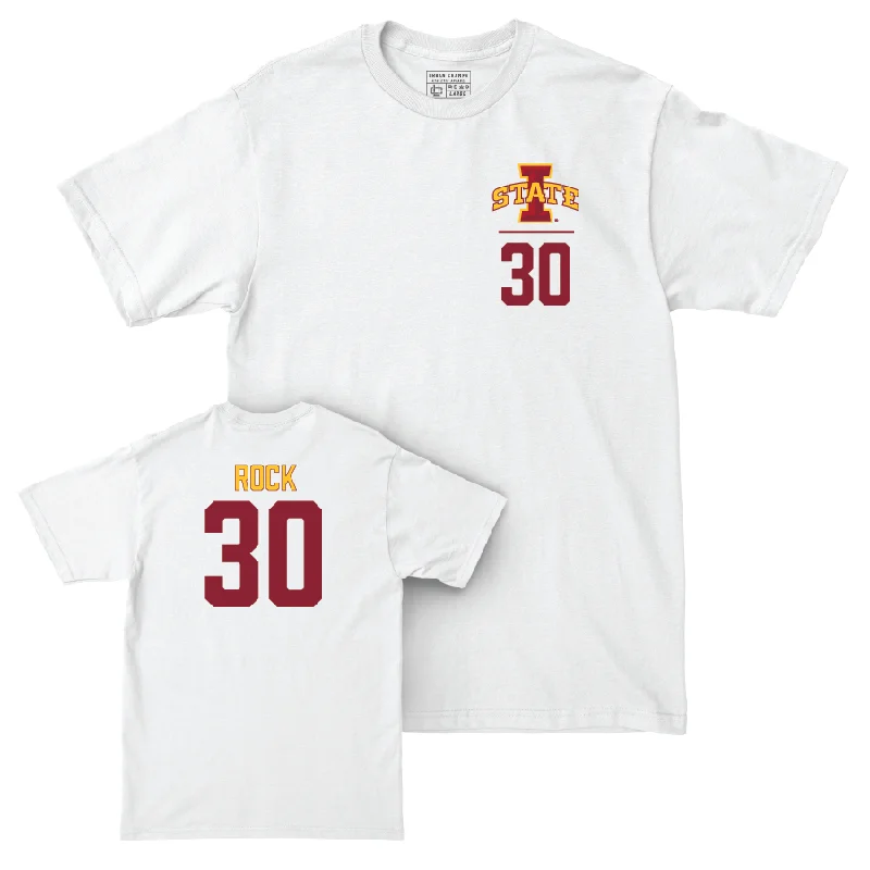 Iowa State Men's Basketball White Logo Comfort Colors Tee - JT Rock