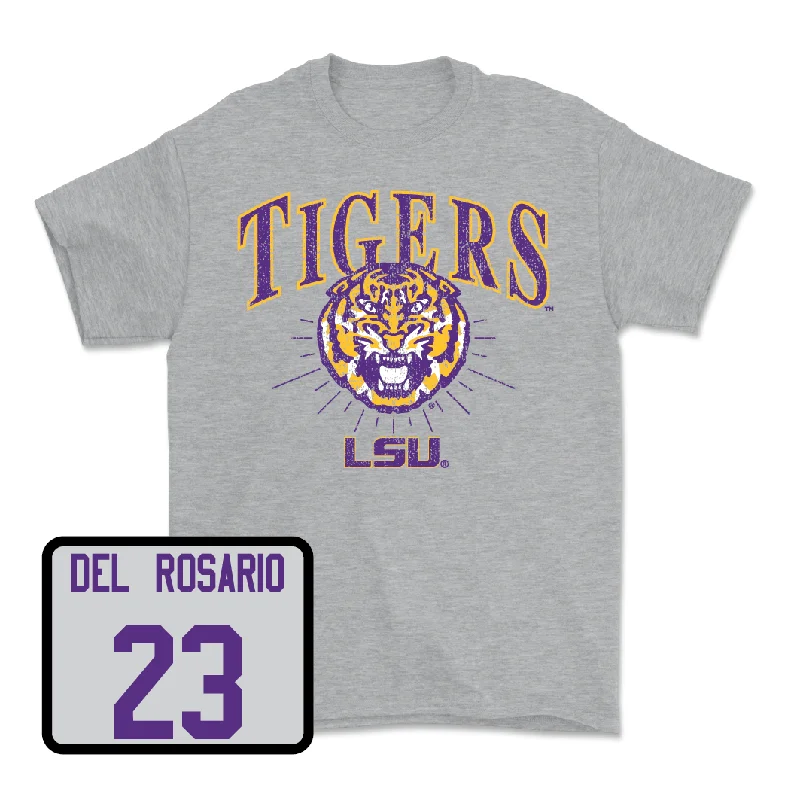 Women's Basketball Sport Grey Tigers Tee - Aalyah Del Rosario