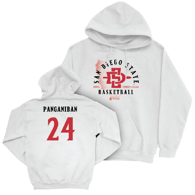 SDSU Women's Basketball White State Hoodie  - Naomi Panganiban