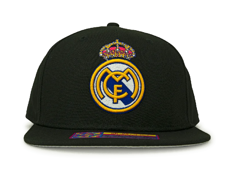 Fan Ink Real Madrid Snapback Hat Black/Gold