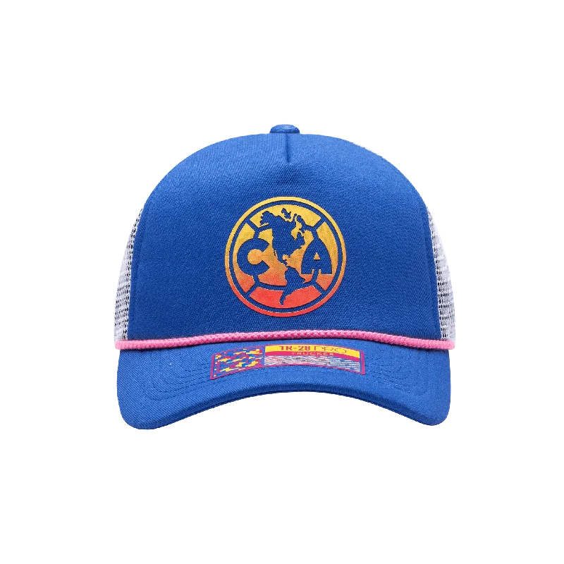 Fan Ink Club America Serve Trucker Snapback Hat