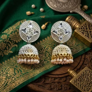 Royal Pearl Jhumka Earrings
