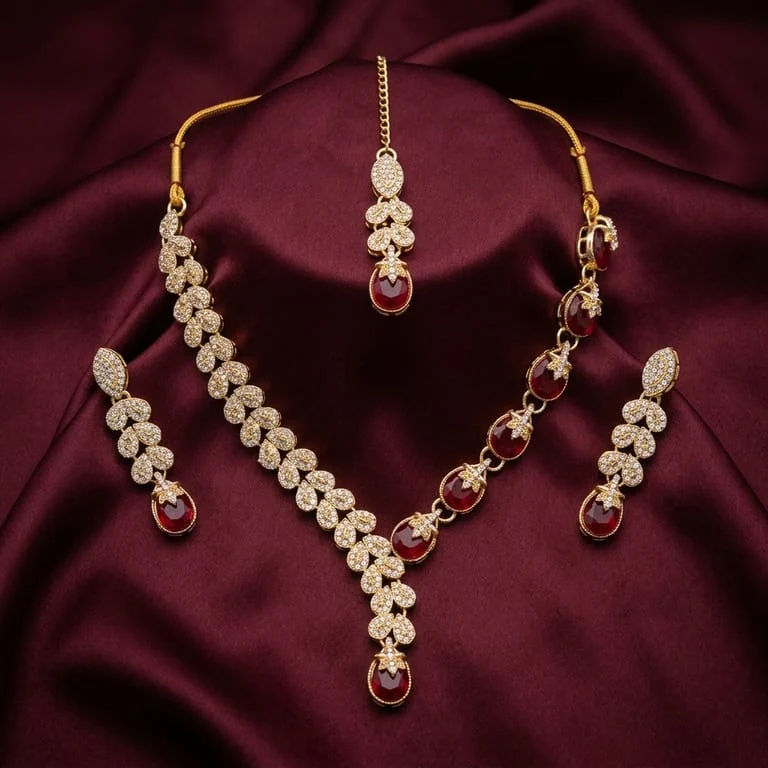 Ruby Radiance Necklace Set Ruby Radiance Necklace Set